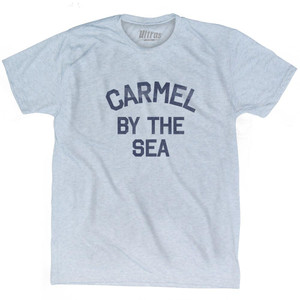 California Carmel-by-the-sea Adult Tri-Blend Vintage T-Shirt - Athletic White