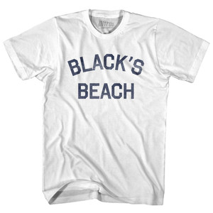 California Black's Beach Youth Cotton Vintage T-shirt - White