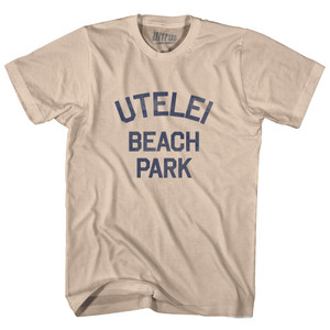 American Samoa Utelei Beach Park Adult Cotton Vintage T-Shirt - Creme American Samoa Utelei Beach Park Adult Cotton Vintage T-Shirt - Creme
