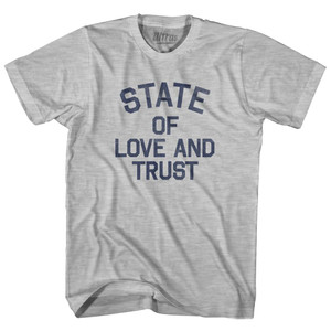 Washington State of Love and Trust Nickname Womens Cotton Junior Cut T-Shirt - Grey Heather