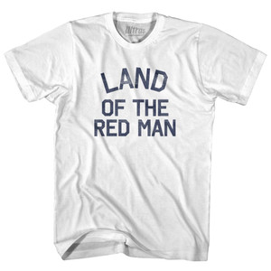 Oklahoma Land of the Red Man Nickname Womens Cotton Junior Cut T-Shirt - White Oklahoma Land of the Red Man Nickname Womens Cotton Junior Cut T-Shirt - White