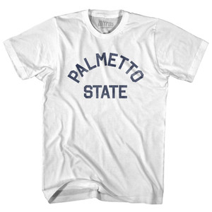 South Carolina Palmetto State Nickname Adult Cotton T-shirt - White