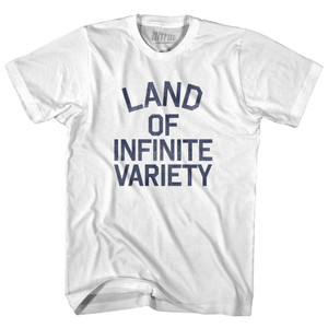 South Dakota Land of Infinite Variety Nickname Womens Cotton Junior Cut T-Shirt - White