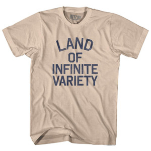 South Dakota Land of Infinite Variety Nickname Adult Cotton T-Shirt - Creme South Dakota Land of Infinite Variety Nickname Adult Cotton T-Shirt - Creme