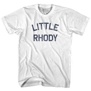 Rhode Island Little Rhody Nickname Adult Cotton T-shirt - White