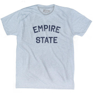 New York Empire State Nickname Adult Tri-Blend T-Shirt - Athletic White New York Empire State Nickname Adult Tri-Blend T-Shirt - Athletic White
