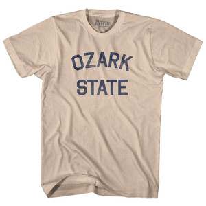 Missouri Ozark State Nickname Adult Cotton T-Shirt - Creme