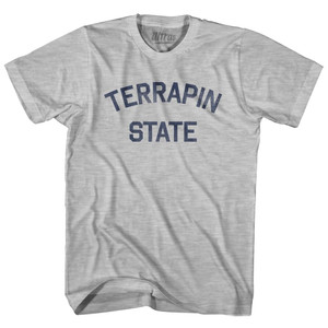 Maryland Terrapin State Nickname Adult Cotton T-Shirt - Grey Heather Maryland Terrapin State Nickname Adult Cotton T-Shirt - Grey Heather