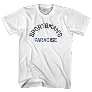 Louisiana Sportsman's Paradise Nickname Womens Cotton Junior Cut T-Shirt - White Louisiana Sportsman's Paradise Nickname Womens Cotton Junior Cut T-Shirt - White