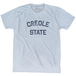 Louisiana Creole State Nickname Adult Tri-Blend T-Shirt - Athletic White Louisiana Creole State Nickname Adult Tri-Blend T-Shirt - Athletic White