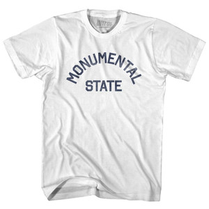 Maryland Monumental State Nickname Youth Cotton T-shirt - White