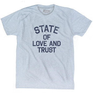 Washington State of Love and Trust Nickname Adult Tri-Blend T-Shirt - Athletic White