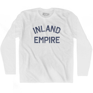 Illinois Inland Empire Nickname Adult Cotton Long Sleeve T-shirt - White