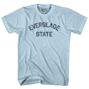 Florida Everglade State Nickname Adult Cotton T-Shirt - Light Blue Florida Everglade State Nickname Adult Cotton T-Shirt - Light Blue