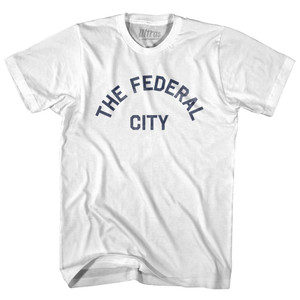 Columbia The Federal City DC Nickname Adult Cotton T-shirt - White Columbia The Federal City DC Nickname Adult Cotton T-shirt - White