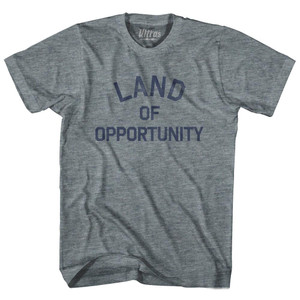 Arkansas Land of Opportunity Nickname Adult Tri-Blend T-shirt - Athletic Grey Arkansas Land of Opportunity Nickname Adult Tri-Blend T-shirt - Athletic Grey