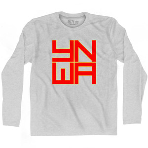 Liverpool YNWA Adult Cotton Long Sleeve Soccer T-shirt - Grey Heather Liverpool YNWA Adult Cotton Long Sleeve Soccer T-shirt - Grey Heather