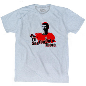 United Keane I'll See You Out There Adult Tri-Blend Soccer T-shirt - Athletic White United Keane I'll See You Out There Adult Tri-Blend Soccer T-shirt - Athletic White