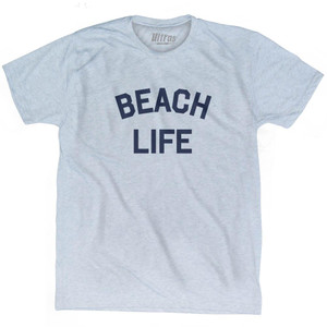 Beach Life Adult Tri-Blend Soccer T-shirt - Athletic White Beach Life Adult Tri-Blend Soccer T-shirt - Athletic White