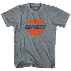 Detroit Express NASL Soccer Adult Tri-Blend Soccer T-shirt - Athletic Grey Detroit Express NASL Soccer Adult Tri-Blend Soccer T-shirt - Athletic Grey