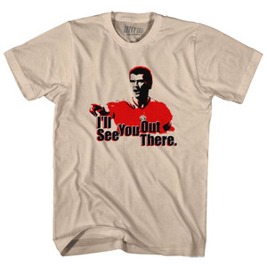 United Keane I'll See You Out There Adult Cotton Soccer T-shirt - Creme United Keane I'll See You Out There Adult Cotton Soccer T-shirt - Creme