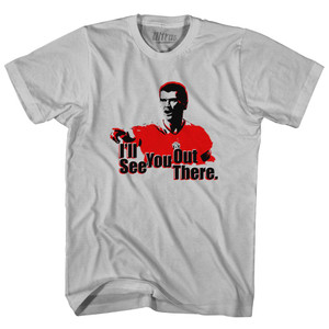 United Keane I'll See You Out There Adult Cotton Soccer T-shirt - Cool Grey United Keane I'll See You Out There Adult Cotton Soccer T-shirt - Cool Grey