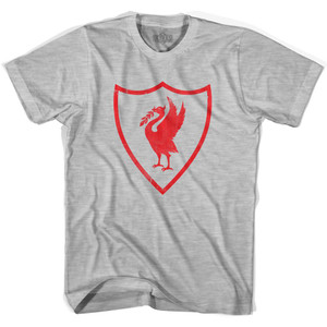 Liverpool Liverbird Soccer Crest Youth Cotton Soccer T-shirt - Grey Heather Liverpool Liverbird Soccer Crest Youth Cotton Soccer T-shirt - Grey Heather