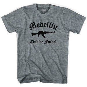 Medellin Club de Futbol Adult Tri-Blend Soccer T-shirt - Athletic Grey Medellin Club de Futbol Adult Tri-Blend Soccer T-shirt - Athletic Grey