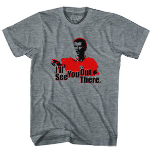 United Keane I'll See You Out There Adult Tri-Blend Soccer T-shirt - Athletic Grey United Keane I'll See You Out There Adult Tri-Blend Soccer T-shirt - Athletic Grey