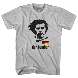 Gerd Muller Der Bomber Youth Cotton Soccer T-shirt - Grey Heather Gerd Muller Der Bomber Youth Cotton Soccer T-shirt - Grey Heather