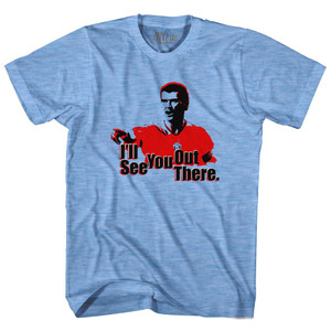 United Keane I'll See You Out There Adult Tri-Blend Soccer T-shirt - Athletic Blue United Keane I'll See You Out There Adult Tri-Blend Soccer T-shirt - Athletic Blue