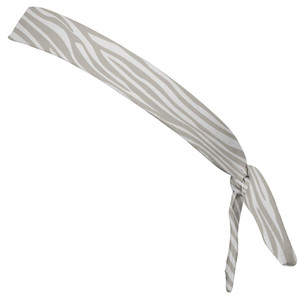 Zebra Cool Grey & White Elastic Tie Running Fitness Skinny Headbands Made in USA - Grey White Zebra Cool Grey & White Elastic Tie Running Fitness Skinny Headbands Made in USA - Grey White