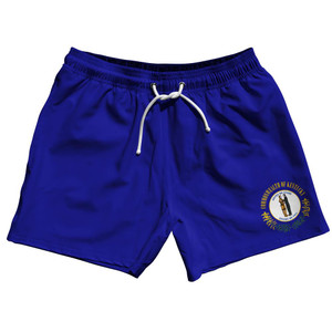 Kentucky US State 5" Swim Shorts Made in USA - Royal Kentucky US State 5" Swim Shorts Made in USA - Royal