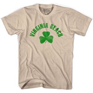 Virginia Beach Shamrock Cotton T-Shirt - Creme Virginia Beach Shamrock Cotton T-Shirt - Creme