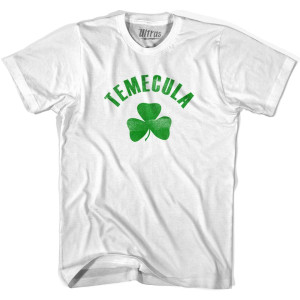 Temecula Shamrock Womens Cotton T-shirt - White
