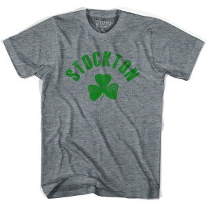 Stockton Shamrock Youth Tri-Blend T-shirt - Athletic Grey
