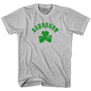Savannah Shamrock Cotton T-Shirt - Grey Heather