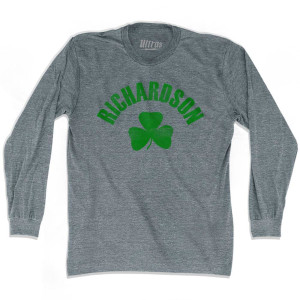 Richardson Shamrock Tri-Blend Long Sleeve T-shirt - Athletic Grey