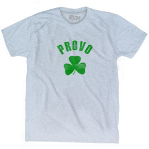 Provo Shamrock Tri-Blend T-Shirt - Athletic White