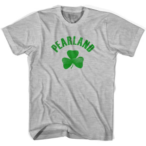 Pearland Shamrock Womens Cotton T-Shirt - Grey Heather