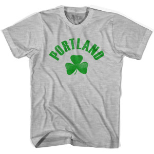 Portland Shamrock Youth Cotton T-Shirt - Grey Heather