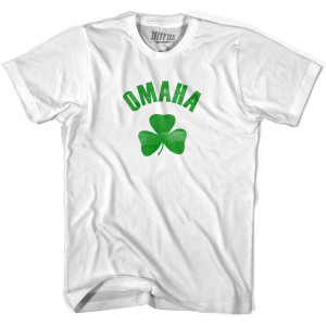 Omaha City Shamrock Youth Cotton T-shirt - White