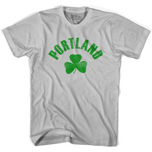 Portland Shamrock Cotton T-Shirt - Cool Grey