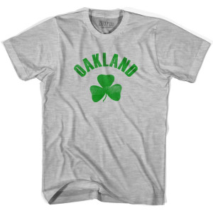Oakland Shamrock Youth Cotton T-Shirt - Grey Heather