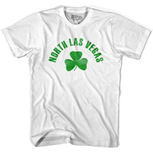 North Las Vegas Shamrock Womens Cotton T-shirt - White
