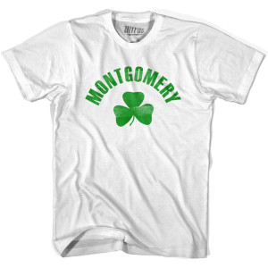 Montgomery Shamrock Womens Cotton T-shirt - White