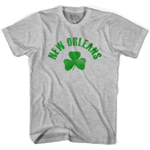 New Orleans Shamrock Youth Cotton T-Shirt - Grey Heather New Orleans Shamrock Youth Cotton T-Shirt - Grey Heather
