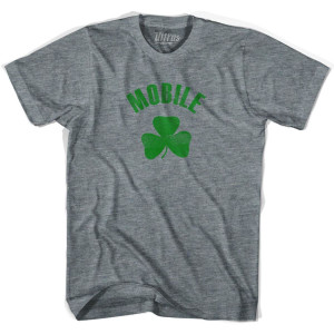 Mobile Shamrock Youth Tri-Blend T-shirt - Athletic Grey