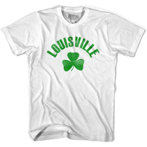 Louisville Shamrock Womens Cotton T-shirt - White
