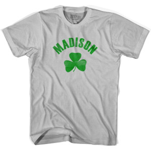 Madison Shamrock Cotton T-Shirt - Cool Grey
